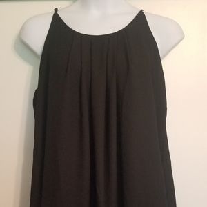 Dress up black top